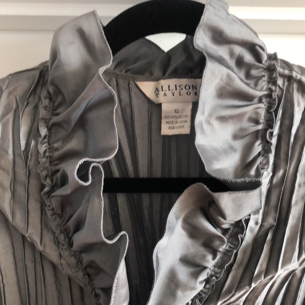 Allison Tailor Ruffled Wrap Top - Picture 2 of 12